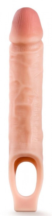 Телесная насадка на пенис 10 Inch Cock Sheath Extender - 25 см. - Blush Novelties - в Саратове купить с доставкой