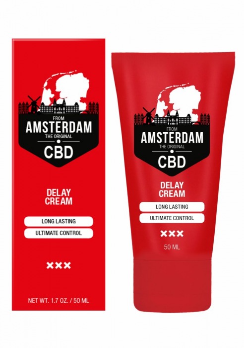 Крем-пролонгатор CBD from Amsterdam Delay Cream - 50 мл. - Shots Media BV - купить с доставкой в Саратове