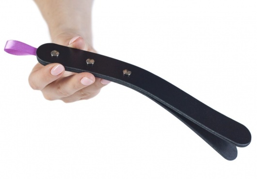 Черный мини-пэддл из трех слоев кожи - Лунный свет - купить с доставкой в Саратове