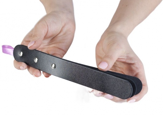 Черный мини-пэддл из трех слоев кожи - Лунный свет - купить с доставкой в Саратове