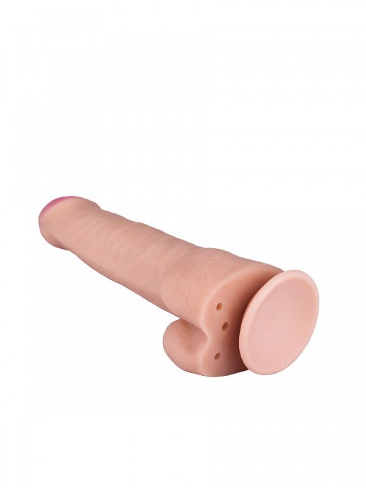 Фаллоимитатор с мошонкой на присоске - 20,5 см. - LOVETOY (А-Полимер)