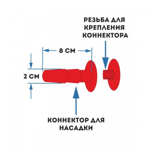 Женский страпон с 2 насадками «Двойной удар» - размер М-ХХL - Sitabella - купить с доставкой в Саратове