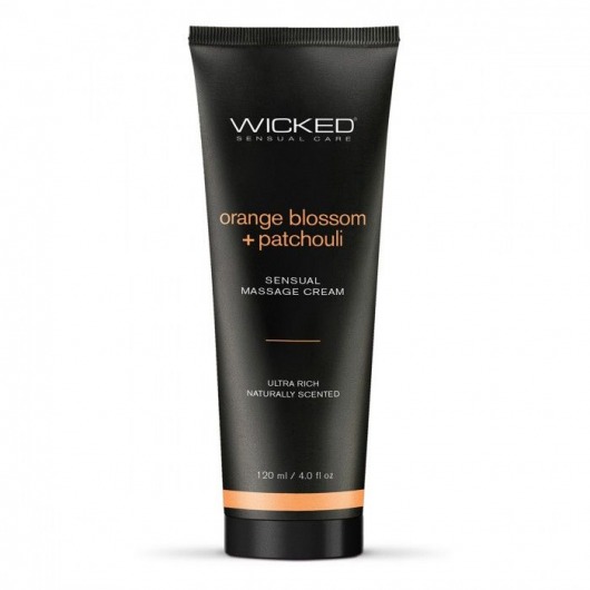 Массажный легкий крем WICKED Orange Blossom plus Patchouli - 120 мл. - Wicked - купить с доставкой в Саратове