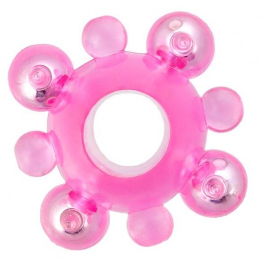 Эрекционное кольцо c бусинками - Toyfa Basic - в Саратове купить с доставкой