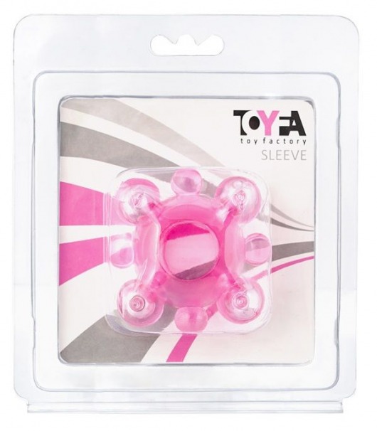 Эрекционное кольцо c бусинками - Toyfa Basic - в Саратове купить с доставкой