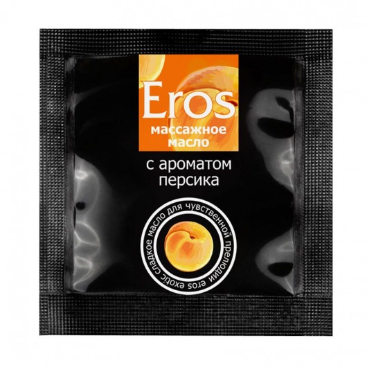 Саше массажного масла Eros exotic с ароматом персика - 4 гр. - Биоритм - купить с доставкой в Саратове