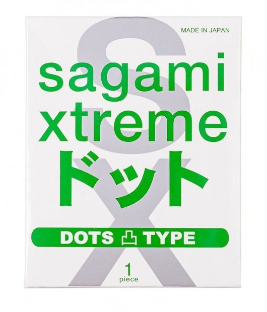 Презерватив Sagami Xtreme Type-E с точками - 1 шт. - Sagami - купить с доставкой в Саратове