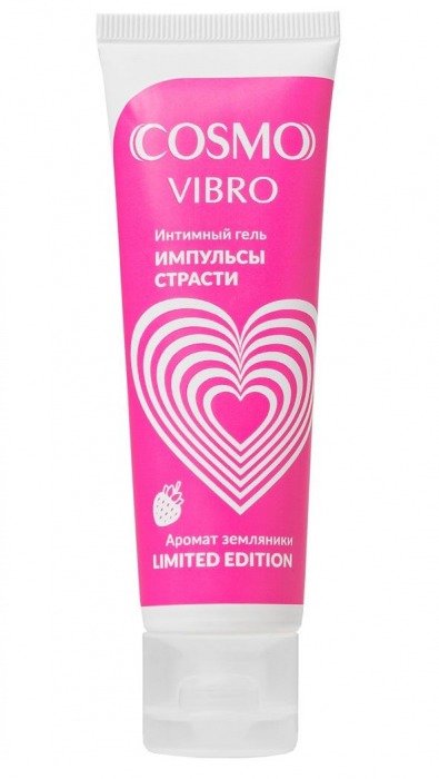 Возбуждающий гель на водно-силиконовой основе Cosmo Vibro с ароматом земляники - 50 гр. - Биоритм - купить с доставкой в Саратове