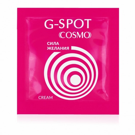 Стимулирующий интимный крем для женщин Cosmo G-spot - 2 гр. - Биоритм - купить с доставкой в Саратове