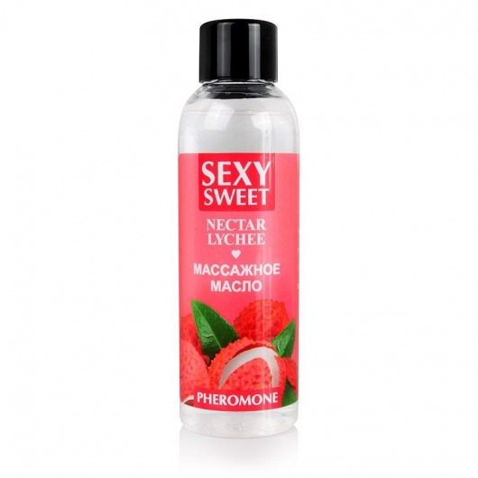 Массажное масло Sexy Sweet Nectar Lychee с феромонами и ароматом личи - 75 мл. - Биоритм - купить с доставкой в Саратове