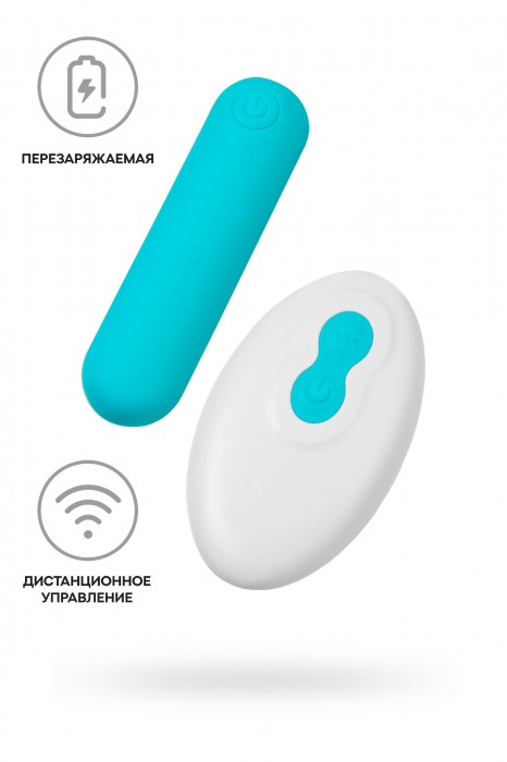 Голубая вибропуля Tnim с пультом ДУ - A-toys купить в Саратове с доставкой в Orgasmix.ru Голубая вибропуля Tnim с пультом ДУ - A-toys