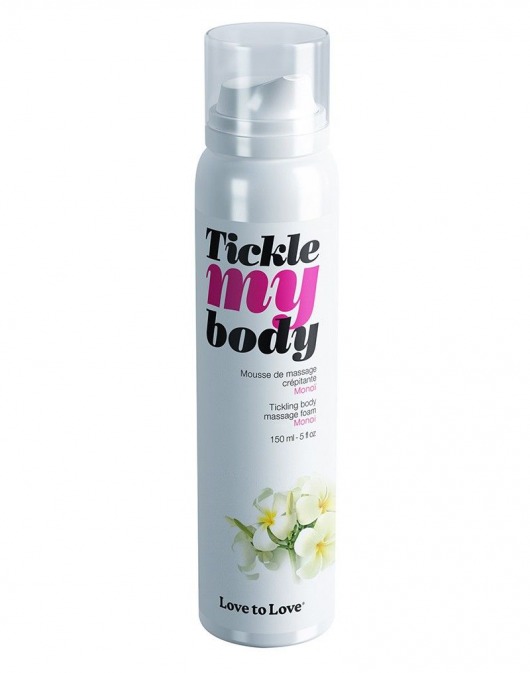 Массажная хрустящая пенка Tickle My Body Monoi с ароматом моной - 150 мл. - Love to Love - купить с доставкой в Саратове