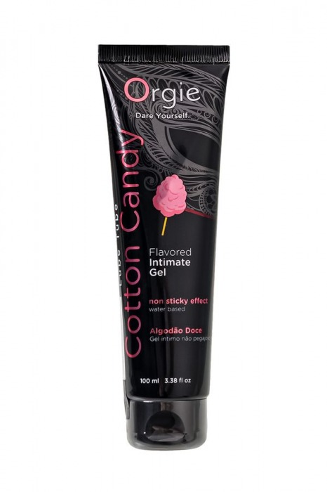 Интимный гель на водной осное Lube Tube Cotton Candy со вкусом сахарной ваты - 100 мл. - ORGIE - купить с доставкой в Саратове