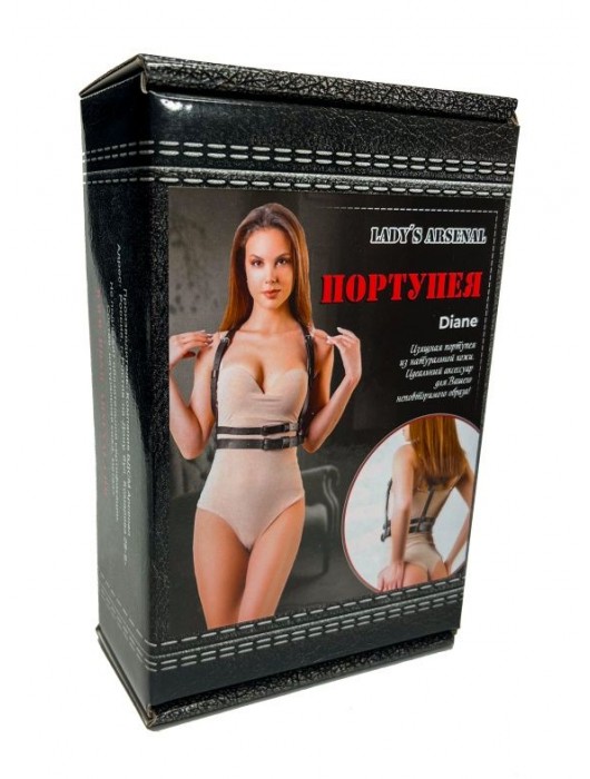 Изящная портупея из натуральной кожи Diane - БДСМ Арсенал - купить с доставкой в Саратове