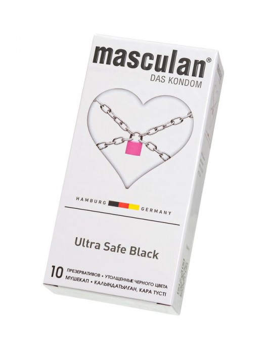 Ультрапрочные презервативы Masculan Ultra Safe Black - 10 шт. - Masculan - купить с доставкой в Саратове