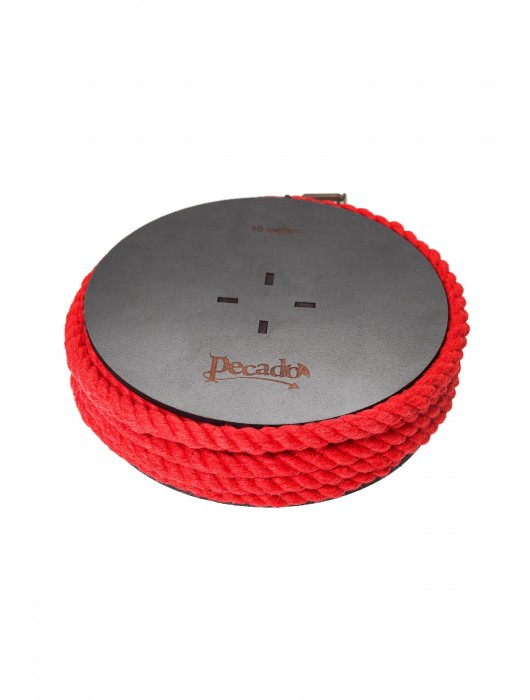 Красная веревка для шибари на катушке - 10 м. - Pecado - купить с доставкой в Саратове