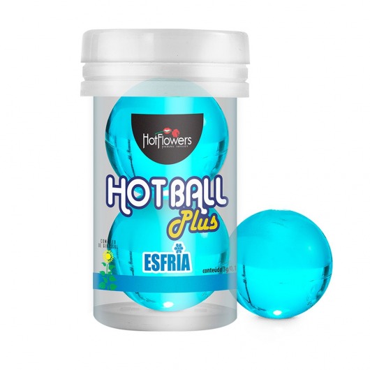 Лубрикант на масляной основе Hot Ball Plus с охлаждающим эффектом (2 шарика по 3 гр.) - HotFlowers - купить с доставкой в Саратове