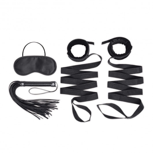 Эротический набор 4PC Bondage Bed Strap   Flogger Kit - Lux Fetish - купить с доставкой в Саратове