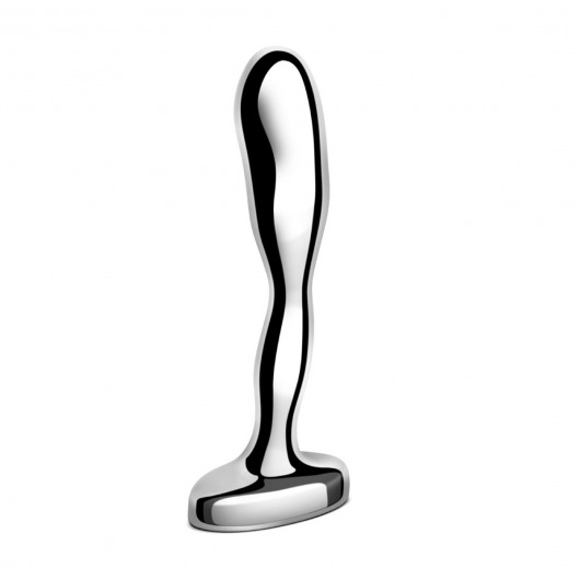 Стальной стимулятор простаты Stainless Steel Prostate Plug - 11,5 см. - b-Vibe - в Саратове купить с доставкой