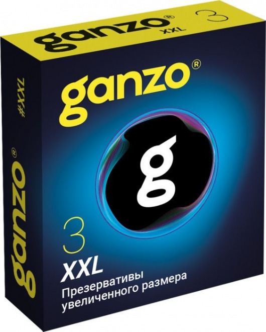 Презервативы увеличенного размера Ganzo XXL - 3 шт. - Ganzo - купить с доставкой в Саратове