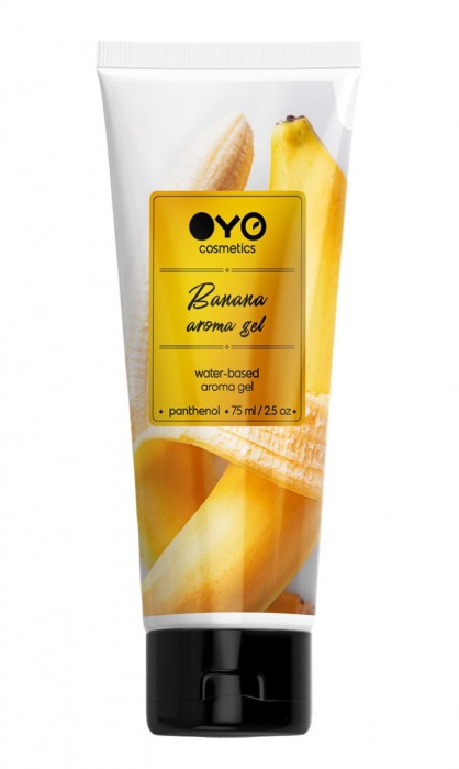 Лубрикант на водной основе OYO Aroma Gel Banana с ароматом банана - 75 мл. - OYO - купить с доставкой в Саратове