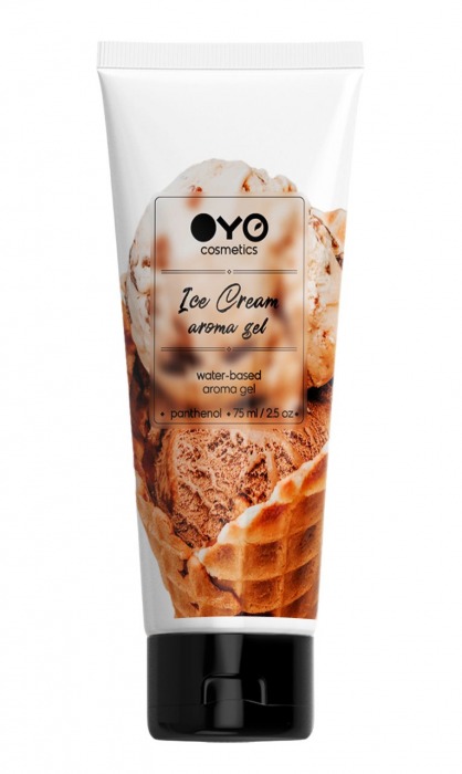 Лубрикант на водной основе OYO Aroma Gel Ice Cream с ароматом пломбира - 75 мл. - OYO - купить с доставкой в Саратове