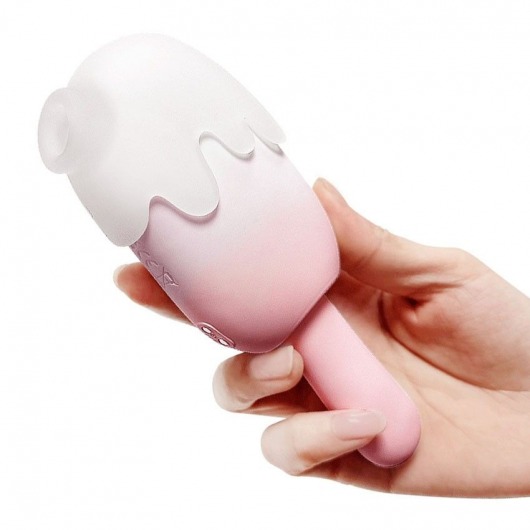 Нежно-розовый клиторальный вибромассажер Bite Me - 14,8 см. - S-HANDE