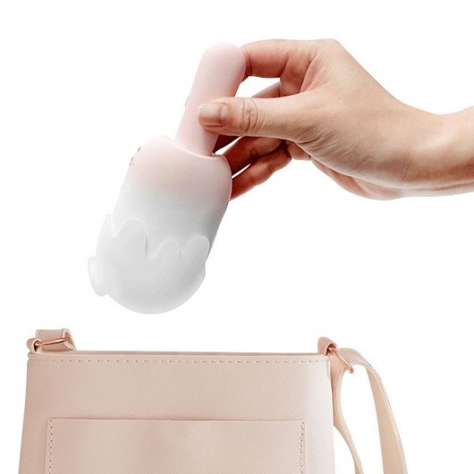 Нежно-розовый клиторальный вибромассажер Bite Me - 14,8 см. - S-HANDE