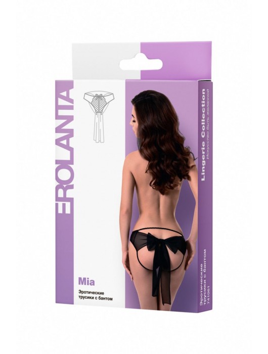 Эротические сетчатые трусики с бантом - Erolanta купить с доставкой