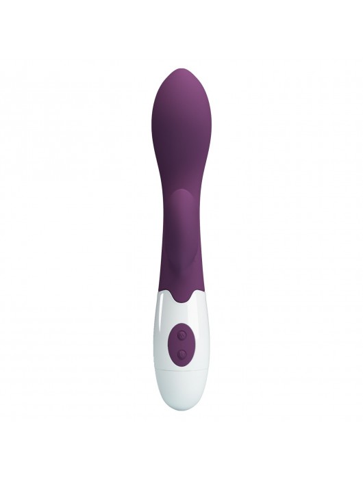 Сливовый вибратор-кролик для G-стимуляции Brighty - 20 см. - Baile