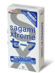 Презервативы Sagami Xtreme Ultrasafe с двойным количеством смазки - 10 шт. - Sagami - купить с доставкой в Саратове