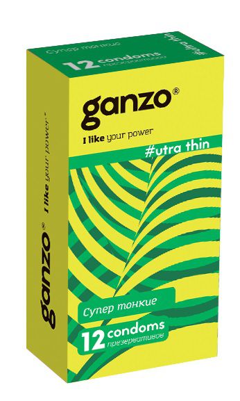 Ультратонкие презервативы Ganzo Ultra thin - 12 шт. - Ganzo - купить с доставкой в Саратове