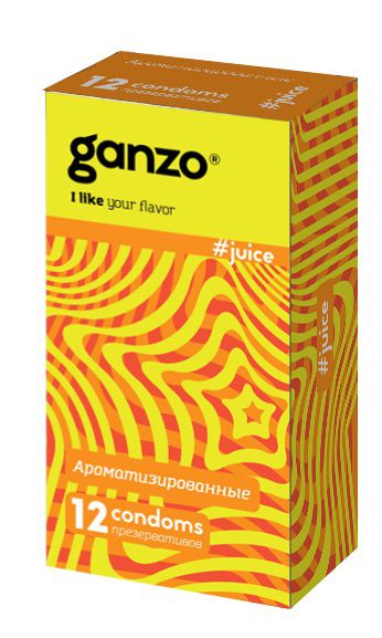 Ароматизированные презервативы Ganzo Juice - 12 шт. - Ganzo - купить с доставкой в Саратове