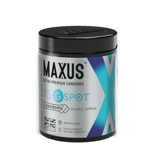 Гладкие презервативы Maxus G spot с двойной спиралью - 15 шт. - Maxus - купить с доставкой в Саратове