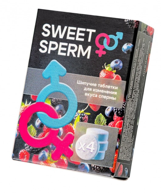 Шипучие таблетки для мужчин Sweet Sperm для изменения вкуса спермы (4 шт. по 0,5 гр.) - Капиталпродукт - купить с доставкой в Саратове