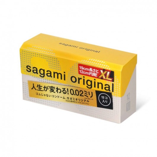 Презервативы увеличенного размера Sagami Original 0.02 XL-size - 12 шт. - Sagami - купить с доставкой в Саратове