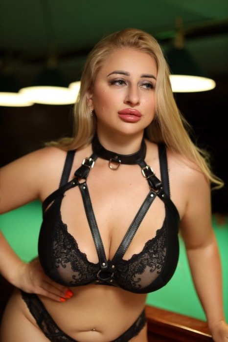 Черная кожаная сбруя с ошейником plus size из нежной кожи - БДСМ Арсенал - купить с доставкой в Саратове