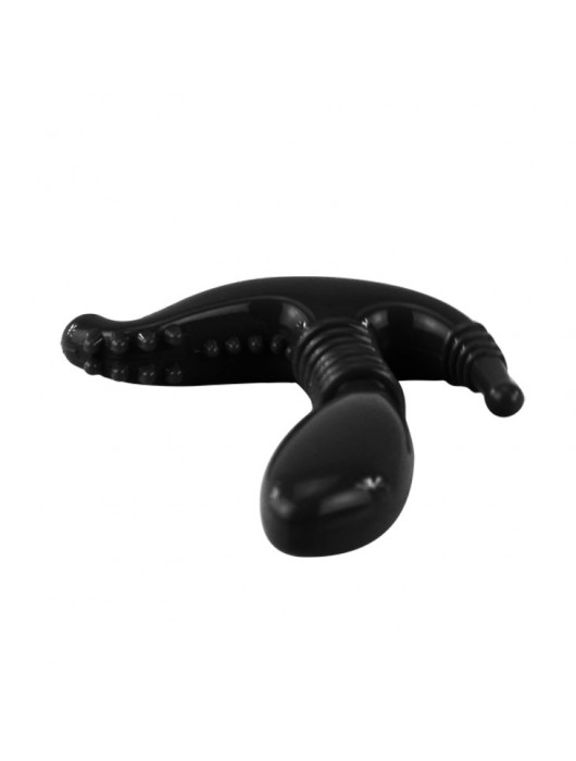 Чёрный стимулятор точки G, клитора и ануса - Baile