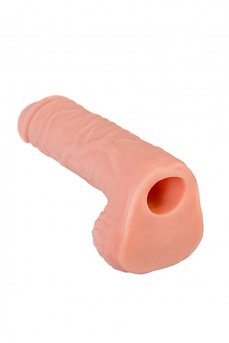 Телесная удлиняющая фаллическая насадка - 16 см. - ToyFa - в Саратове купить с доставкой