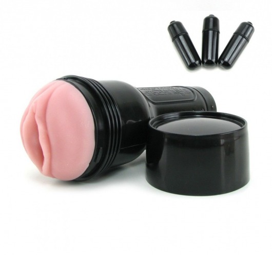 Мастурбатор-вагина Fleshlight - Vibro Pink Lady Touch с вибрацией - Fleshlight - в Саратове купить с доставкой