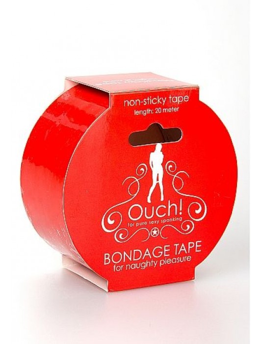 Красная лента для связывания Bondage Tape Red - Shots Media BV - купить с доставкой в Саратове