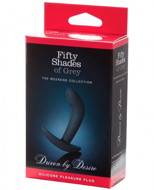 Анальная пробка Driven by Desire Silicone Butt Plug - 9 см. - Fifty Shades of Grey - в Саратове купить с доставкой