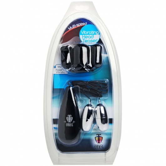 Черная стимулирующая насадка для головки полового члена Multi Speed Vibrating Penis Head Teaser - XR Brands - в Саратове купить с доставкой