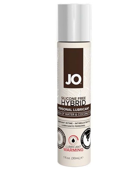 Водно-масляный лубрикант с разогревающим эффектом JO Silicone Free Hybrid Lubricant WARMING  - 30 мл. - System JO - купить с доставкой в Саратове