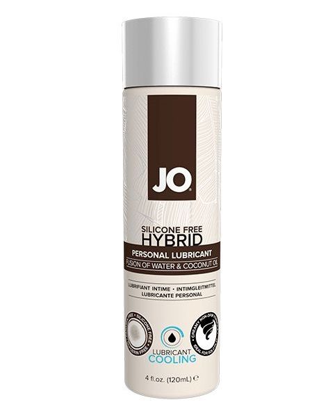 Водно-масляный лубрикант с охлаждающим эффектом JO Silicon free Hybrid Lubricant COOLING - 120 мл. - System JO - купить с доставкой в Саратове