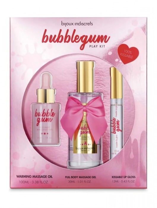 Набор средств для массажа и ласк Bubblegum Play Kit - Bijoux Indiscrets - купить с доставкой в Саратове