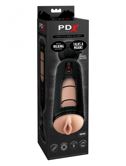 Мастурбатор-вагина с вибрацией Vibrating Mega Milker - Pipedream - в Саратове купить с доставкой