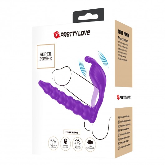 Лиловая насадка для двойного проникновения Blackney - Baile - купить с доставкой в Саратове