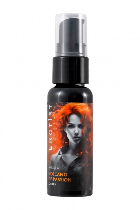 Гель с эффектом вибрации Volcano Of Passion со вкусом вишни - 25 мл. - Erotist Lubricants - купить с доставкой в Саратове