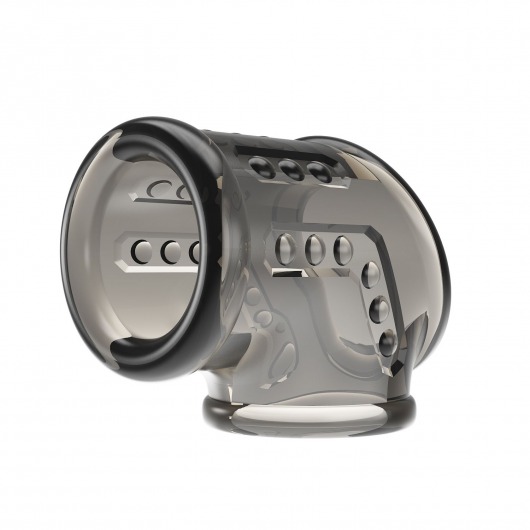 Дымчатая насадка на пенис и мошонку - Baile - в Саратове купить с доставкой